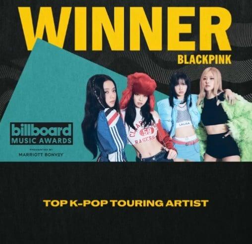 BLACKPINK triumphs as 'Top K-Pop Touring Artist' at the 2023 BBMAs