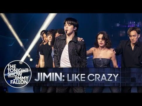 BTS's Jimin performs 'Like Crazy' for the first time ever on 'The Tonight Show Starring Jimmy Fallon' - Kpop Store Pakistan