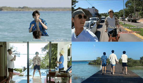 BTS's V (Kim Taehyung) and the cast of 'Jinny's Kitchen' enjoy the beautiful sights of Mexico on their first day off - Kpop Store Pakistan