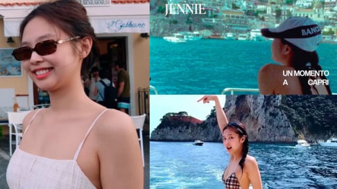 BLACKPINK's JENNIE dazzles as the Hot Summer Girl with a cute Look in Italy