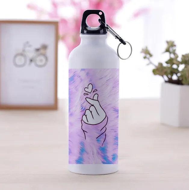 Bts Water Bottle I Purple You For Kpop Army Fans Stainless Steel 600 ml - Kpop Store Pakistan