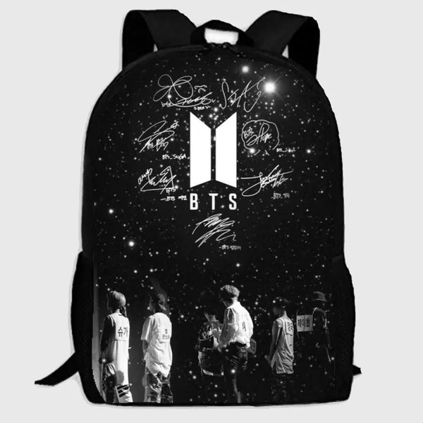 BTS Backpack for Army Boys and Girls Member Autograph Bag