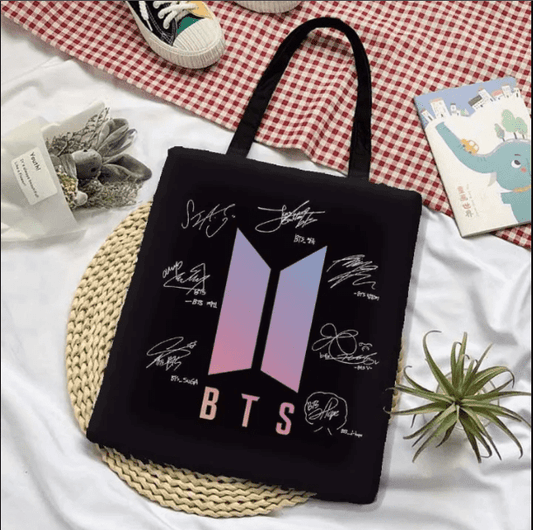 BTS Signature Tote Bag For Army Fans - Kpop Store Pakistan