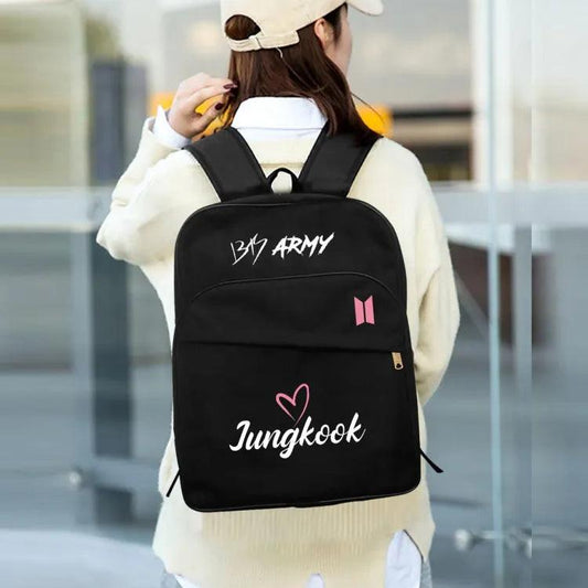 Jungkook Backpack for BTS Army Fashion Kpop Bag - Kpop Store Pakistan