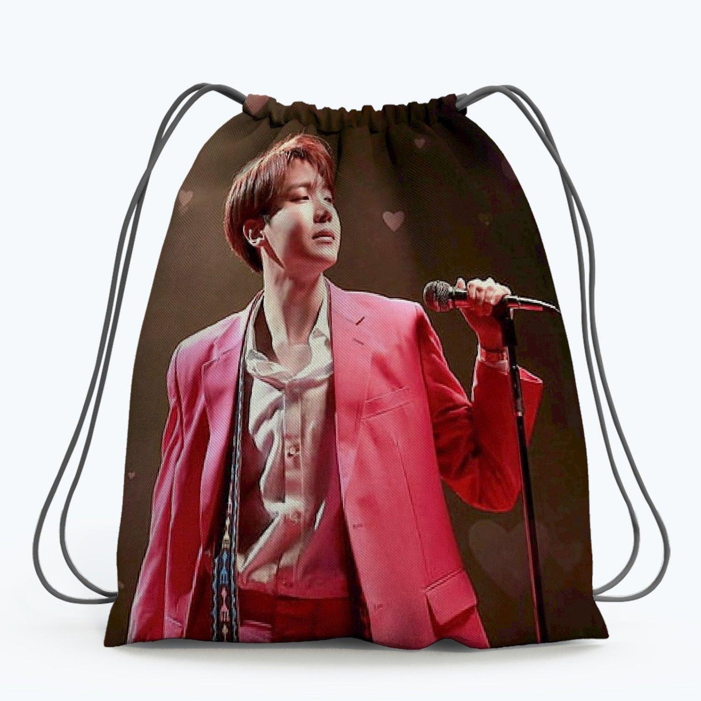 BTS JHOPE DRAWSTRING BAG DESIGN DIGITALLY PRINTED ON STRONG FABRIC - Kpop Store Pakistan