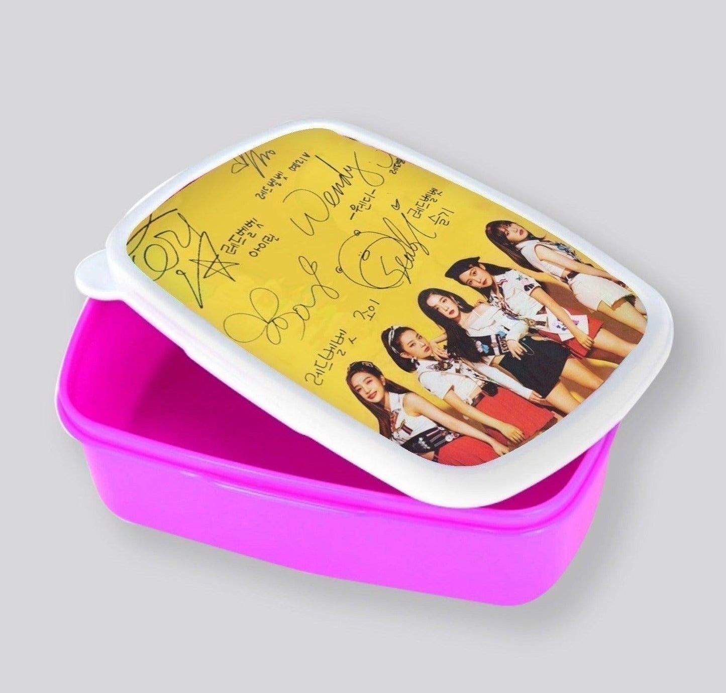 Red Velvet Signatures Lunch Box For Kpop ReVeluv Fans - Kpop Store Pakistan