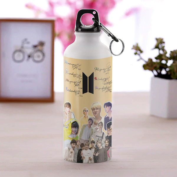 BTS NAME SIGN BOTTLE FOR KPOP BANGTAN BOYS - Kpop Store Pakistan