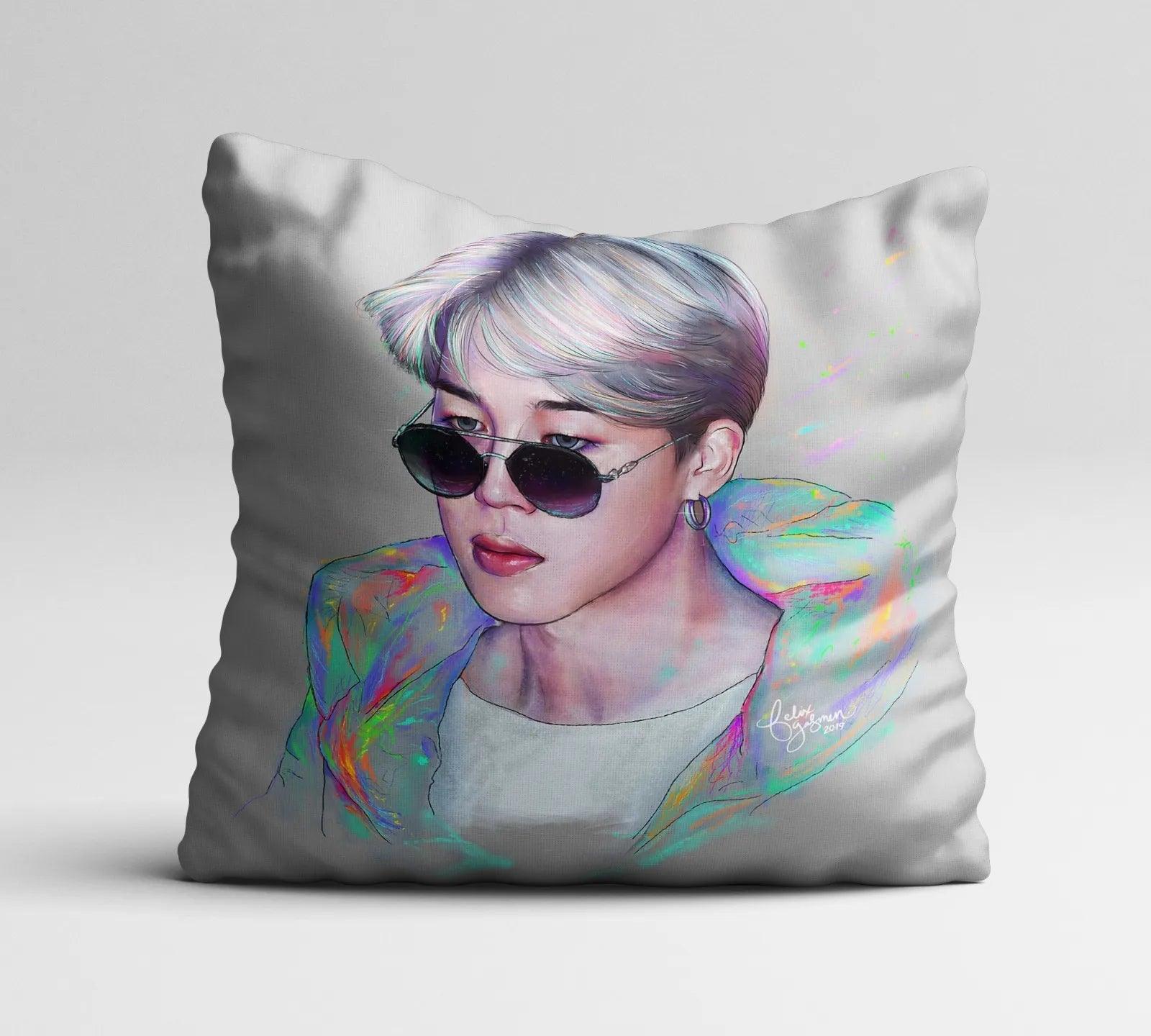 BTS Jimin Comfor Cushion Kpop Army Member Picture Pillow with Filler - Kpop Store Pakistan