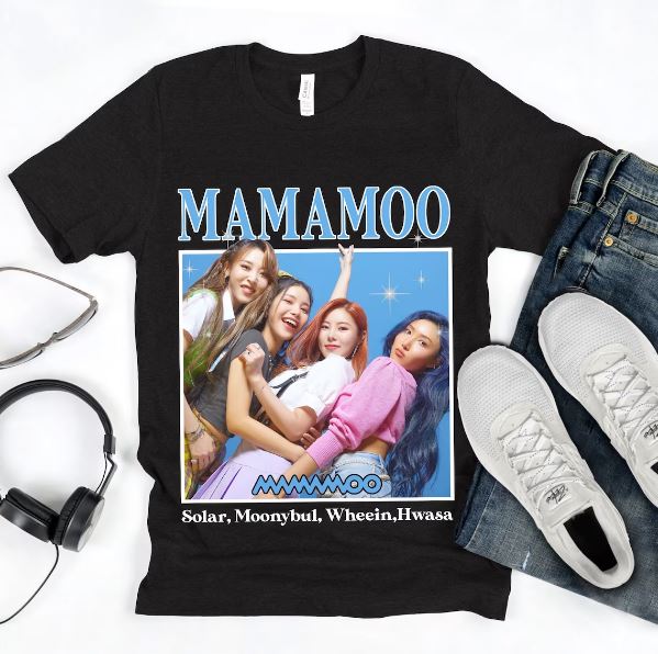 Mamamoo Graphic Tees for Men and Women, Mamamoo Kpop Vintage Unisex T-Shirt, Mamamoo Fan's Gifts, Korean Fashion