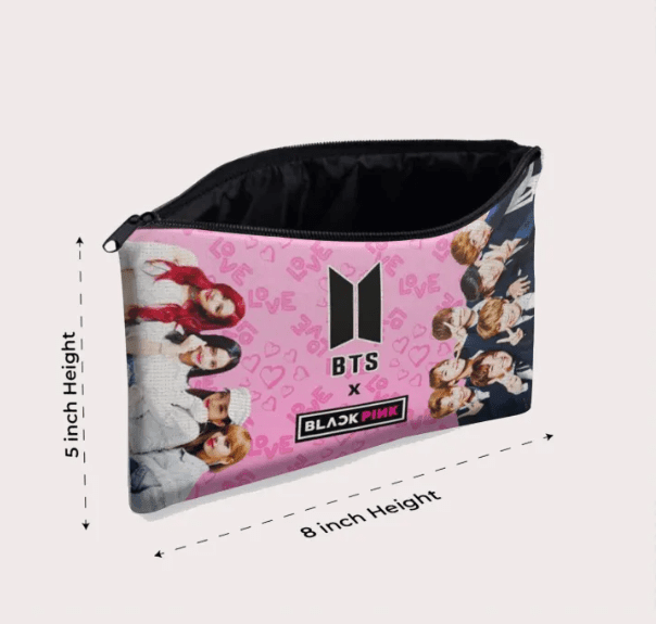 Bts x Blackpink Zipper Pouch - Kpop Store Pakistan