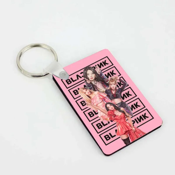 Black Girls Keychain For Blink Army Fans Key Ring