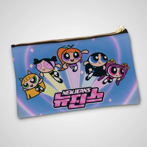 Cute Power Puff Girls Pouch For Kpop New Jeans Fans
