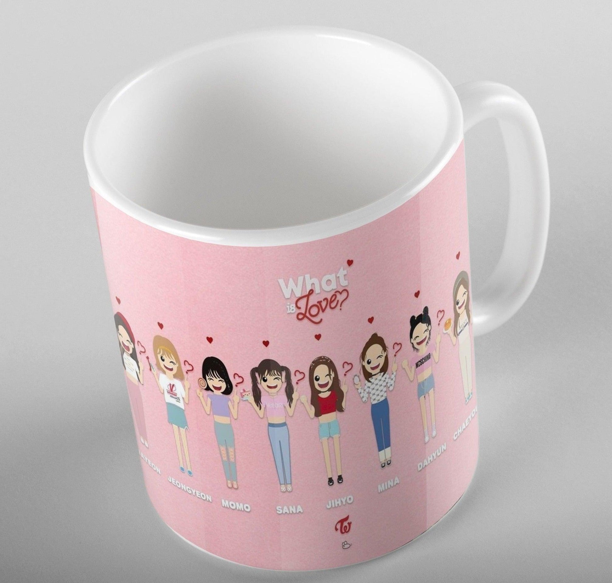 Twice Girls Cartoon Picture Mug For K-pop Fans - Kpop Store Pakistan