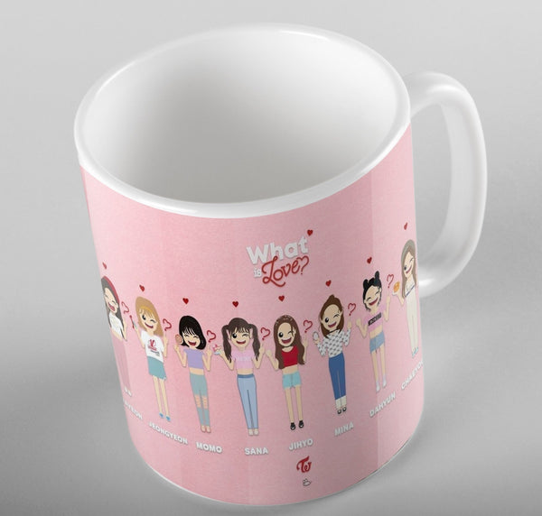 Twice Girls Cartoon Picture  Mug For K-pop Fans