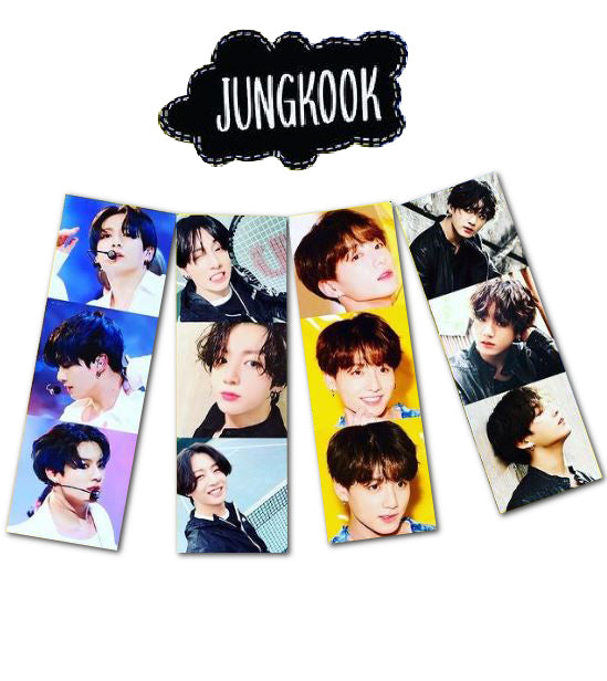 BTS  JUNGKOOK PHOTO STRIPES ARMY MEMBERS ALBUM KPOP ARMY PACK OF 4 CARD STRIPES