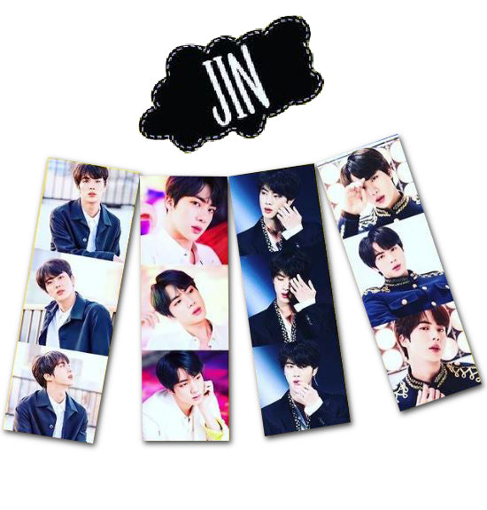 BTS JIN PHOTO STRIPES FOR ARMY KPOP ARMY  (PACK OF 7)
