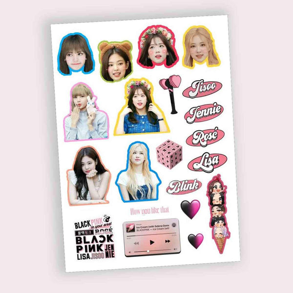 Blackpink Stickers for Blink Girls Army Member Uncut