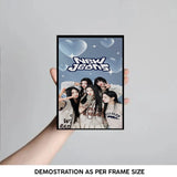 New Jeans Picture Frame Girls Band Digital Printed