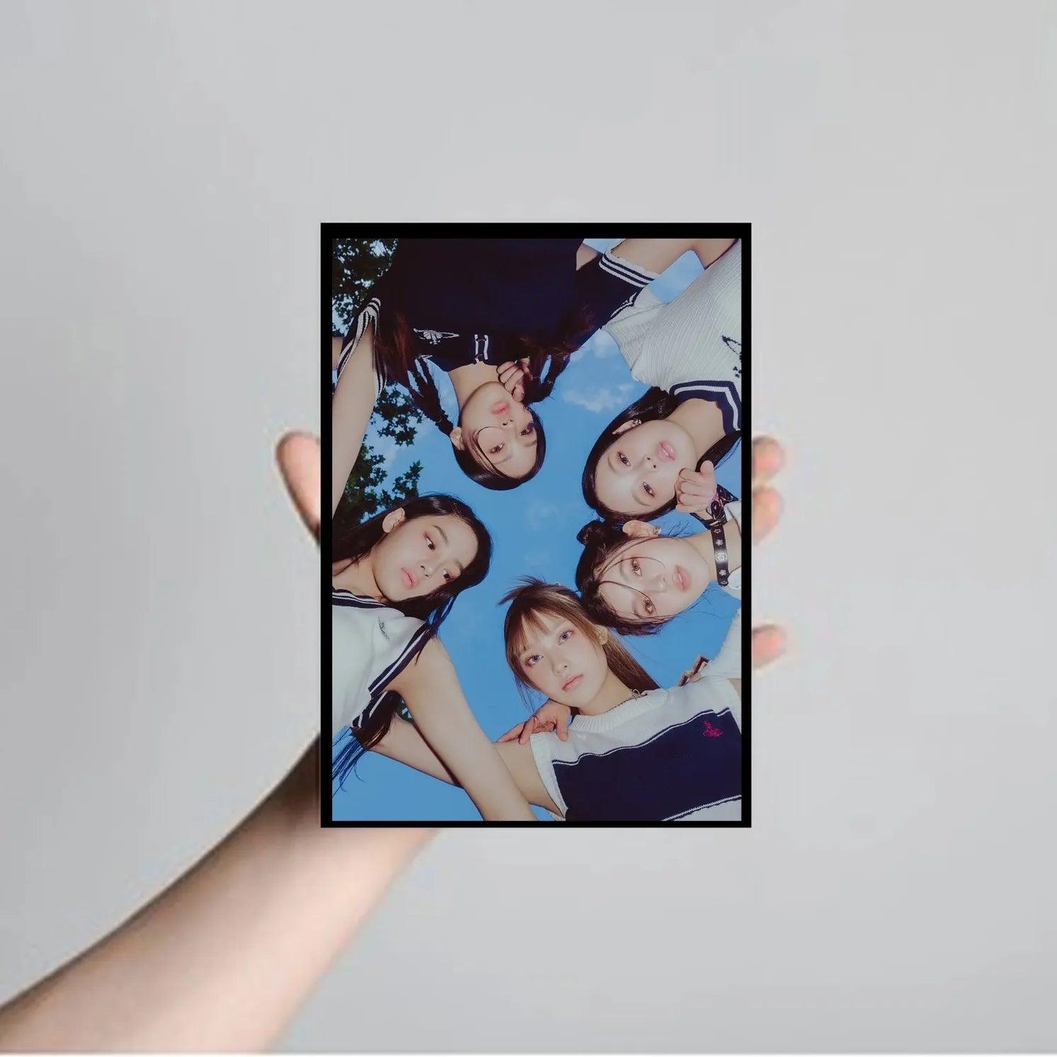 New Jeans Picture Frame Korean Band Digital Printed - Kpop Store Pakistan