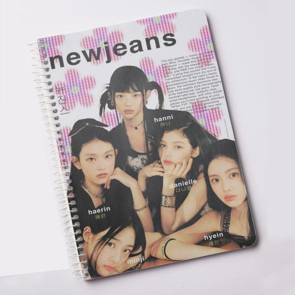 New Jeans Girls Notebook For K-pop Fans Girls