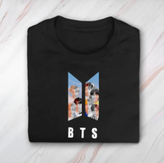 BTS Tshirt for Army Girls KPOP Fans Premium Quality Tops Digital Printed - Kpop Store Pakistan