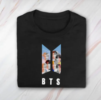 BTS Tshirt for Army Girls KPOP Fans Premium Quality Tops Digital Printed