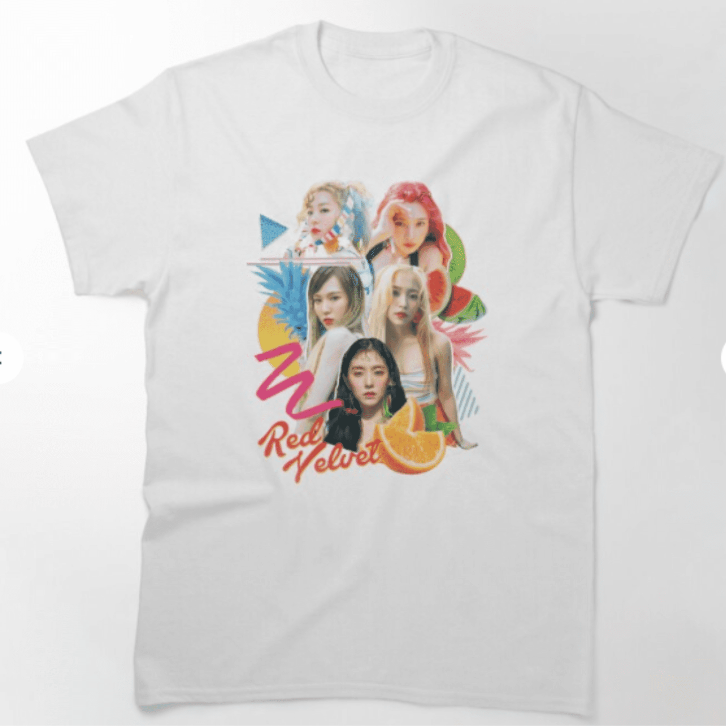 Red Velvet-Red Summer (80's Vintage ) White Tshirt , REVELUV Gift, Red Velvet Kpop Merch, - Kpop Store Pakistan