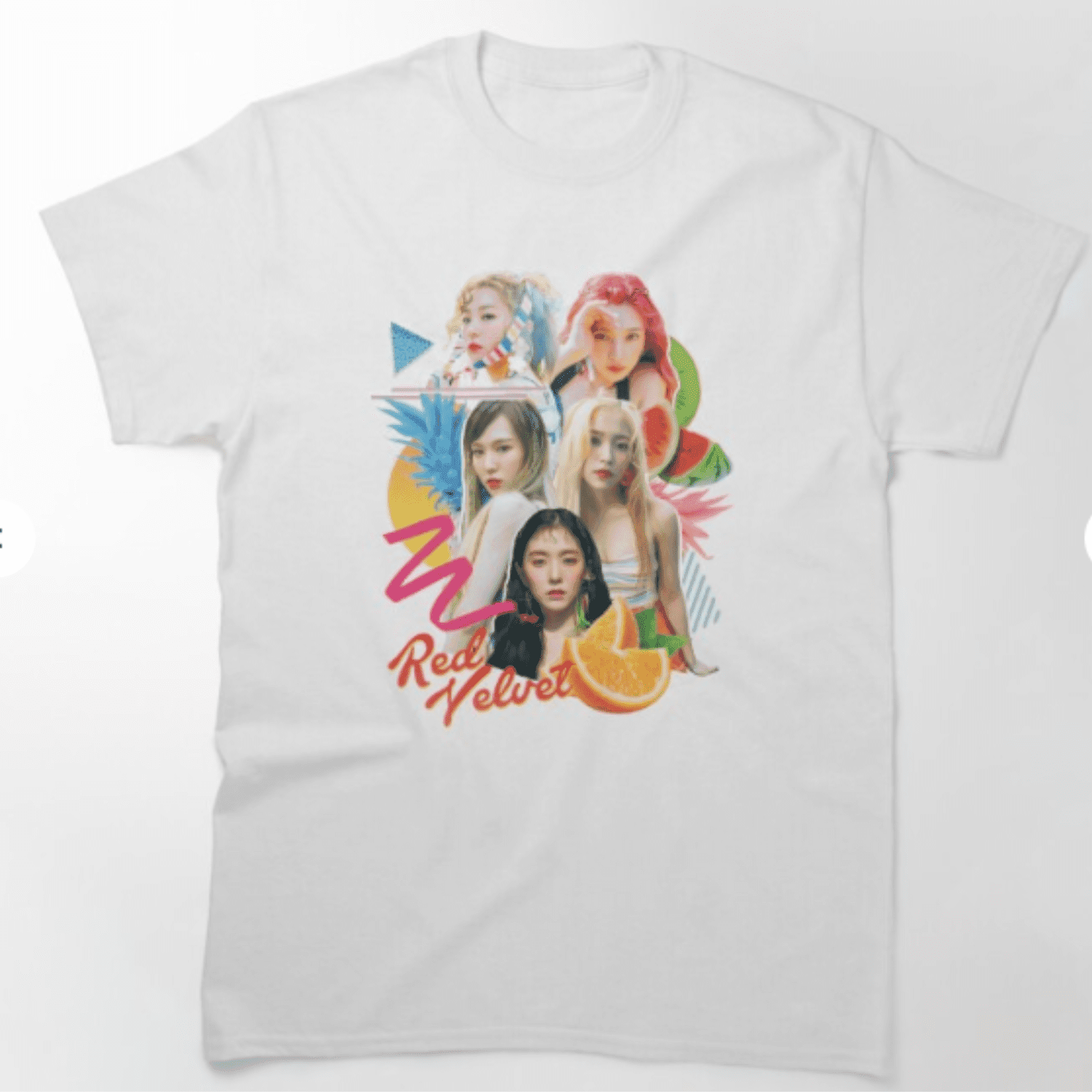 Red Velvet-Red Summer (80's Vintage ) White Tshirt , REVELUV Gift, Red Velvet Kpop Merch, - Kpop Store Pakistan