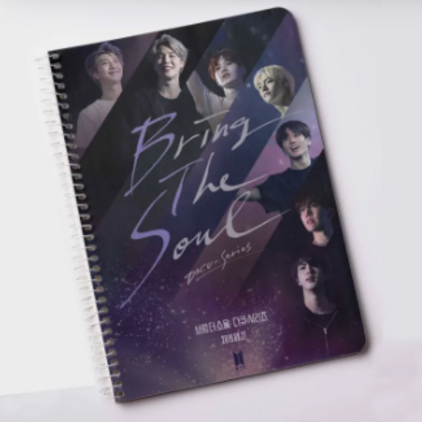 BTS Notebook for Army KPOP Fans Bring The Soul Song Printed Notepad