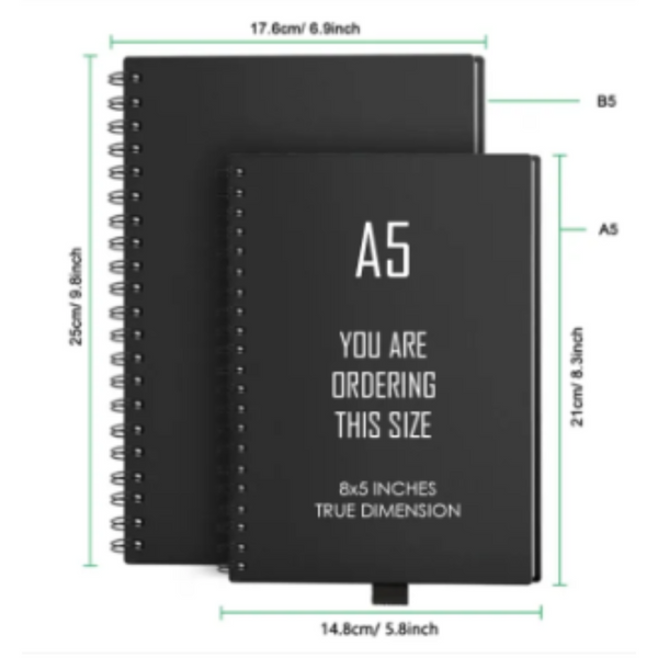 BTS NoteBook V bts Design Note pad Signature Printed (A5)
