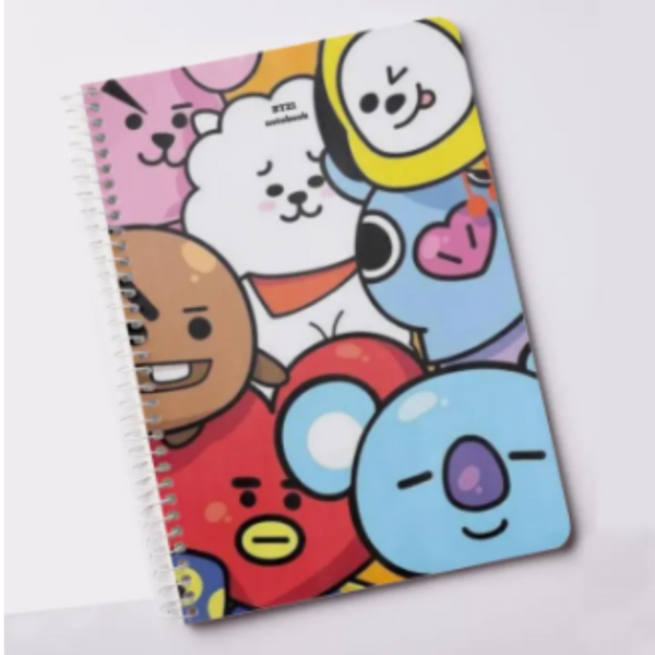 BTS Cartoon Notebook BT21 Notepad Kpop Design (A5)