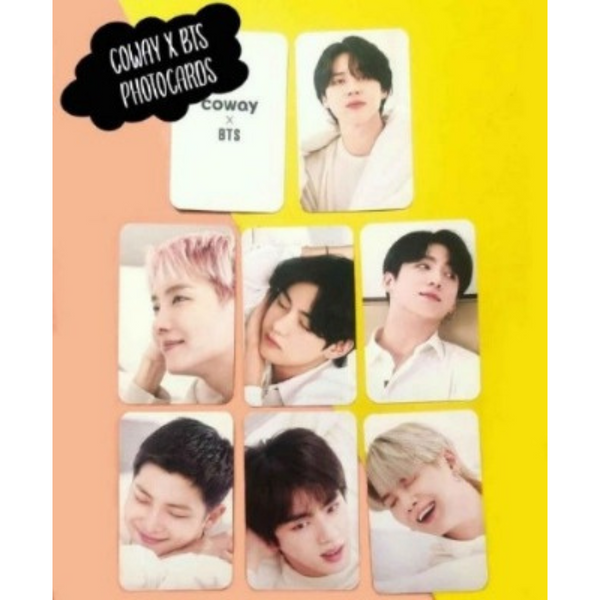 BTS x Coway Photocards for Army Fans Kpop (Pack of 8) Single Side