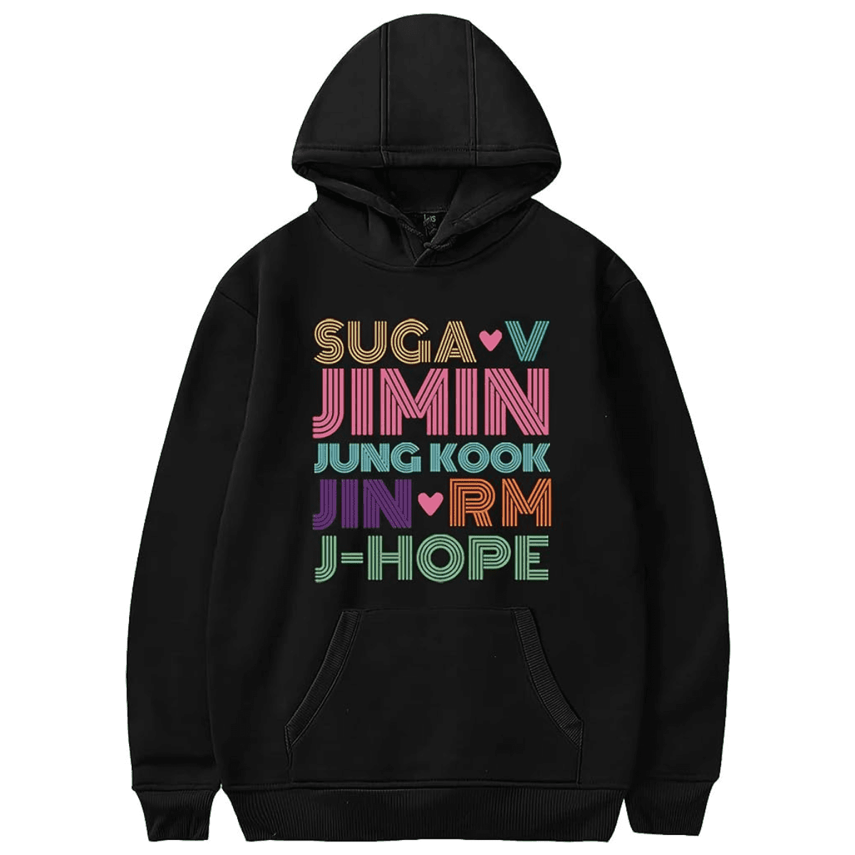 BTS Members Name Hoodie For Army Fans - Kpop Store Pakistan