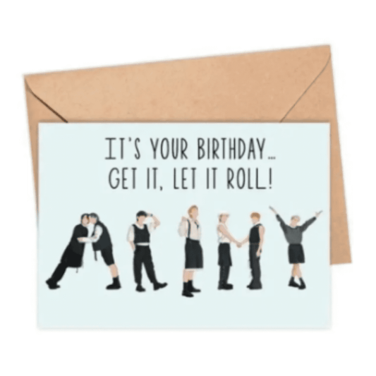 BTS Birthday Cards- Its Your Birthday Kpop Fans Greeting Card Folded - Kpop Store Pakistan