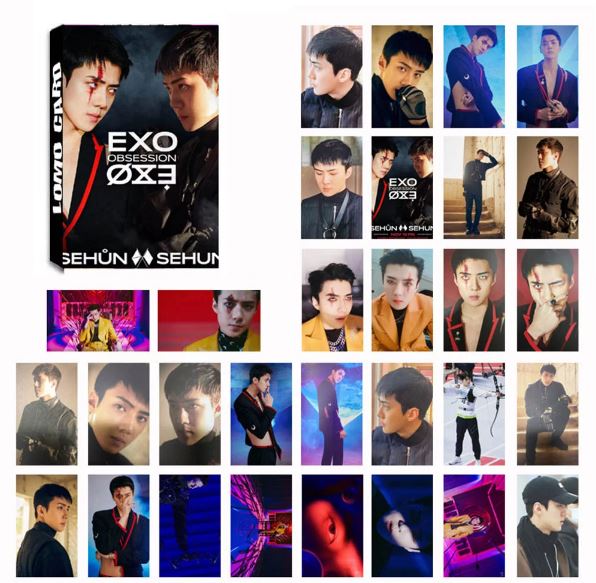 Exo Korean Band Obsession LomoCards (Pack Of 30)