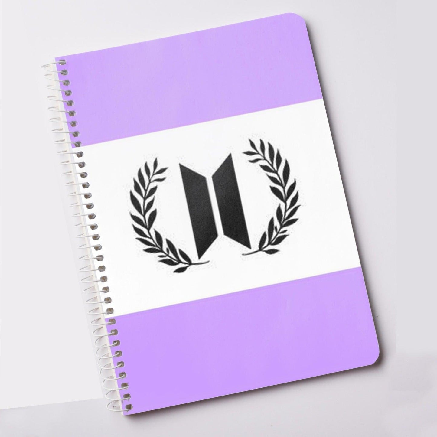 purple bts logo notebook