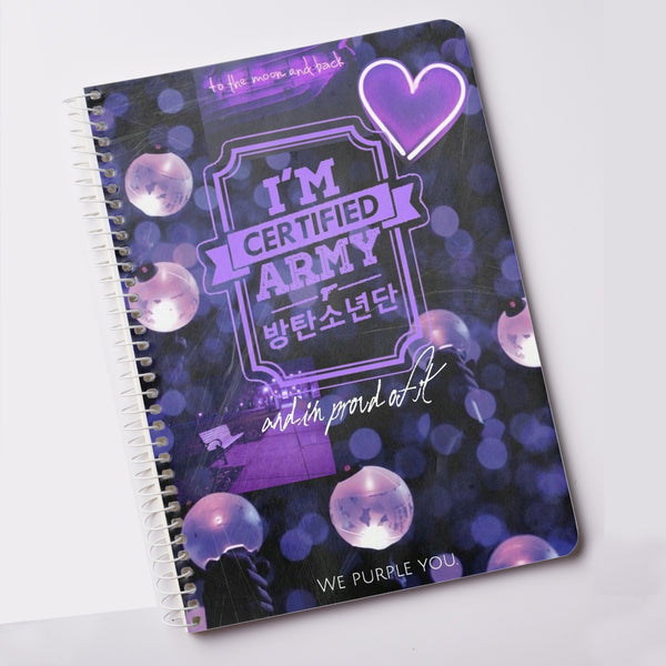 BTS I'M Certified Army Notebook For Army Fans BT21 Notepad