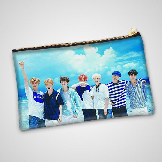 BTS BT21 Pencil Pouch Bangtan Boys For Army Fans - Kpop Store Pakistan