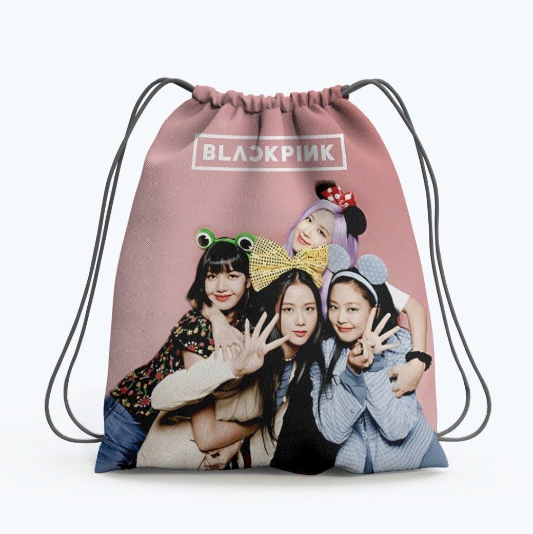 Blackpink Drawstring Bag For Blink Army Kpop Fans - Kpop Store Pakistan