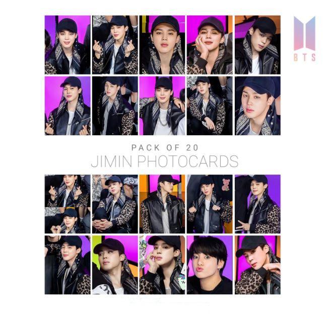 Bts Jimin PhotoCards For Kpop Army Fans (Pack Of 20) - Kpop Store Pakistan