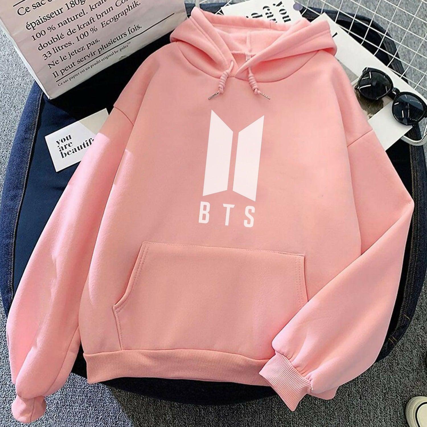 BTS Pink Hoodie For Kpop Fans - Kpop Store Pakistan