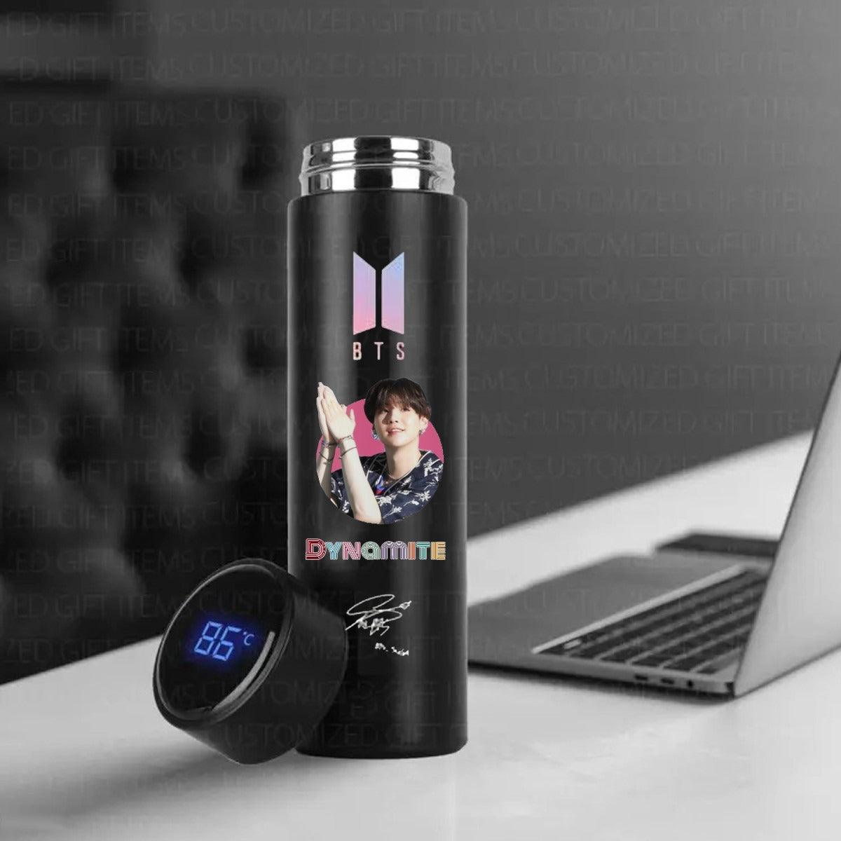 Bts Suga Led Bottle For Kpop Fans - Kpop Store Pakistan