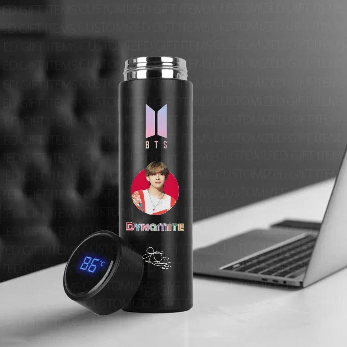 Bts V Led Water Bottles For Kpop Army Fans - Kpop Store Pakistan