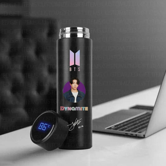 Bts Jungkook Water Led Bottle For Army Fans - Kpop Store Pakistan