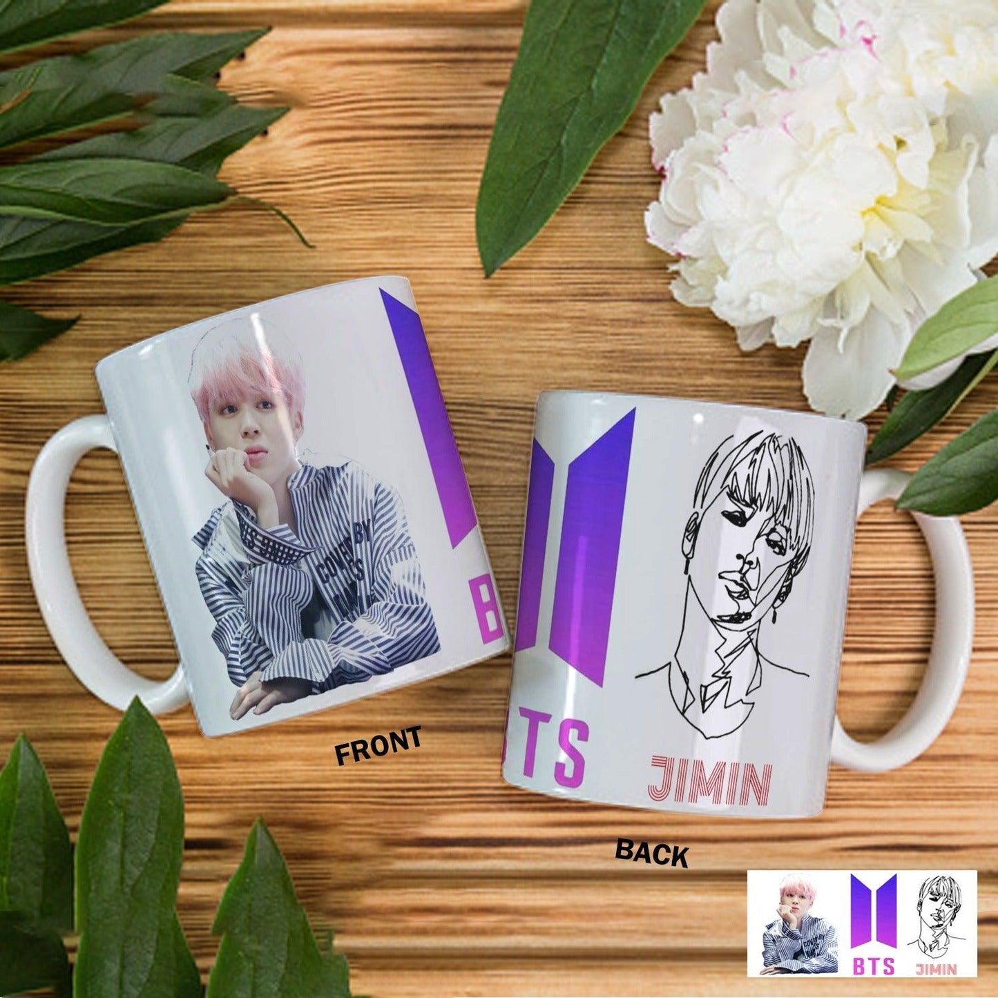 BTS Jimin Mug For K-pop Trendy Bangtan Boys Ceramic Cup - Kpop Store Pakistan