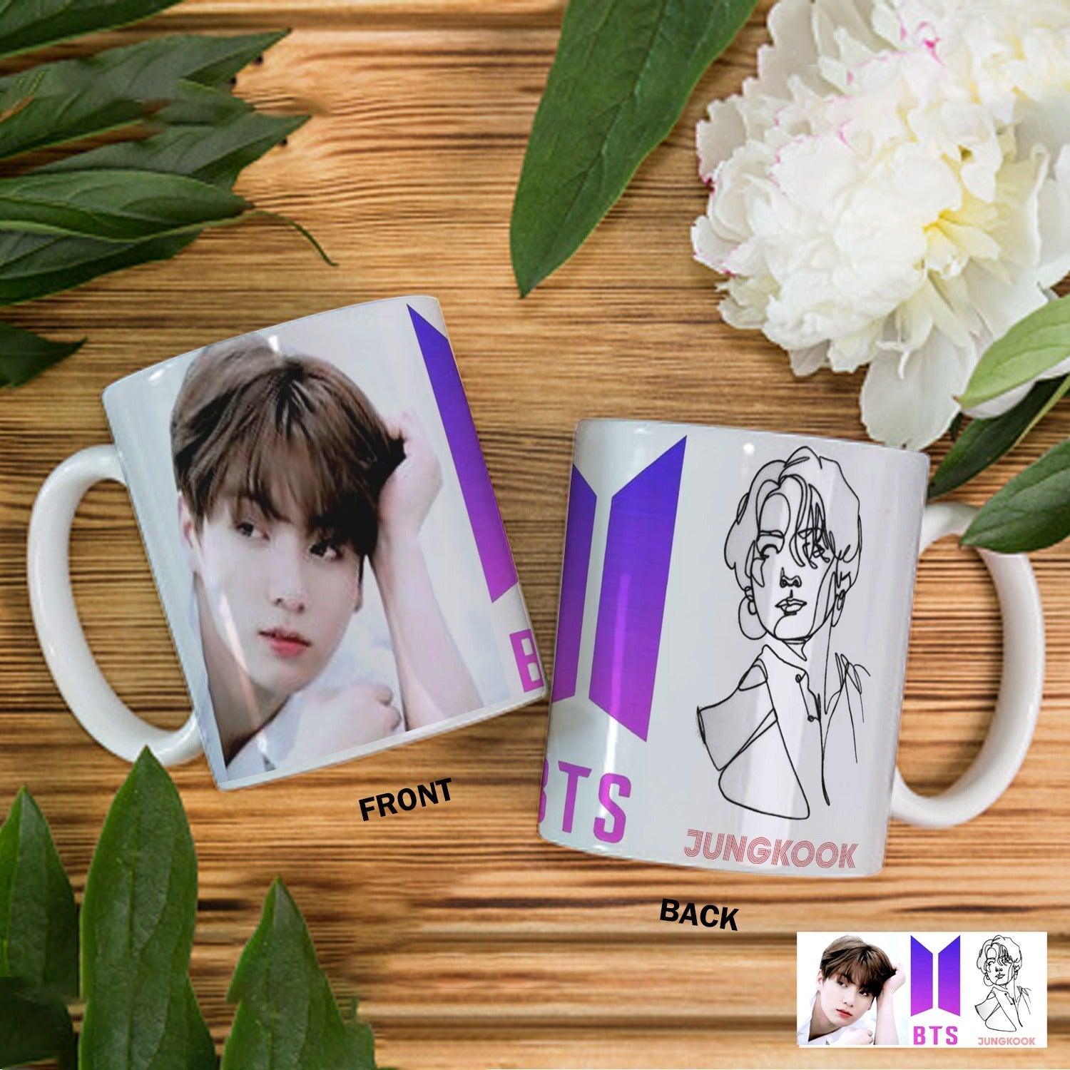 BTS Jungkook Mug For K-pop Trendy Bangtan Boys Ceramic Cup - Kpop Store Pakistan