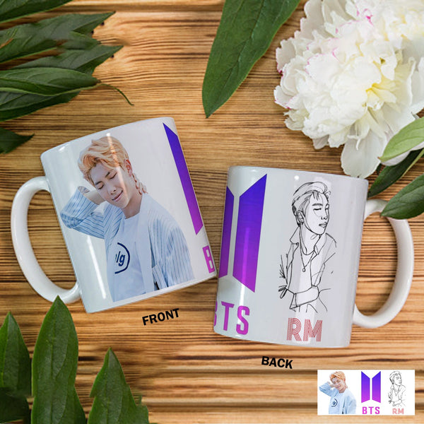 BTS RM Mug For K-pop Trendy Bangtan Boys Ceramic Cup