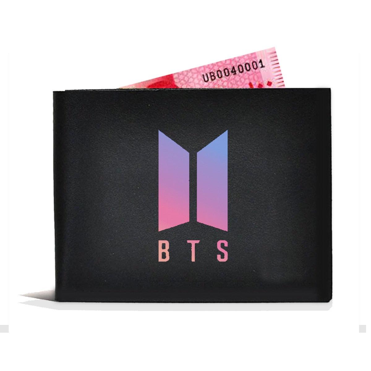 Bts Wallet For Boys Bangtan Army Kpop Original Leather Bifold Purse - Kpop Store Pakistan