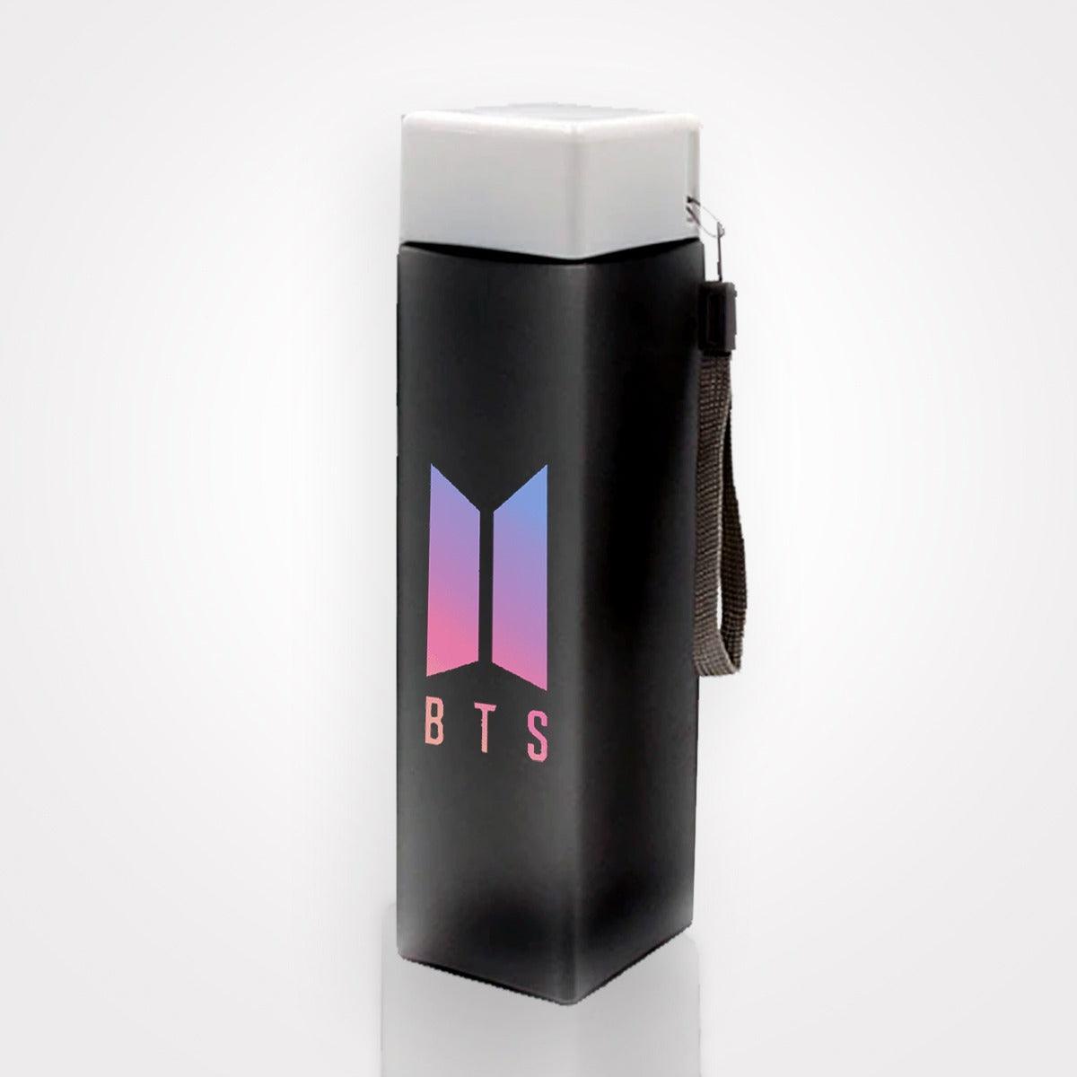 BTS Frosted Water Bottle For Anime Fans 480ml - Kpop Store Pakistan