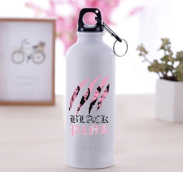 Black pink Design Water Bottle
